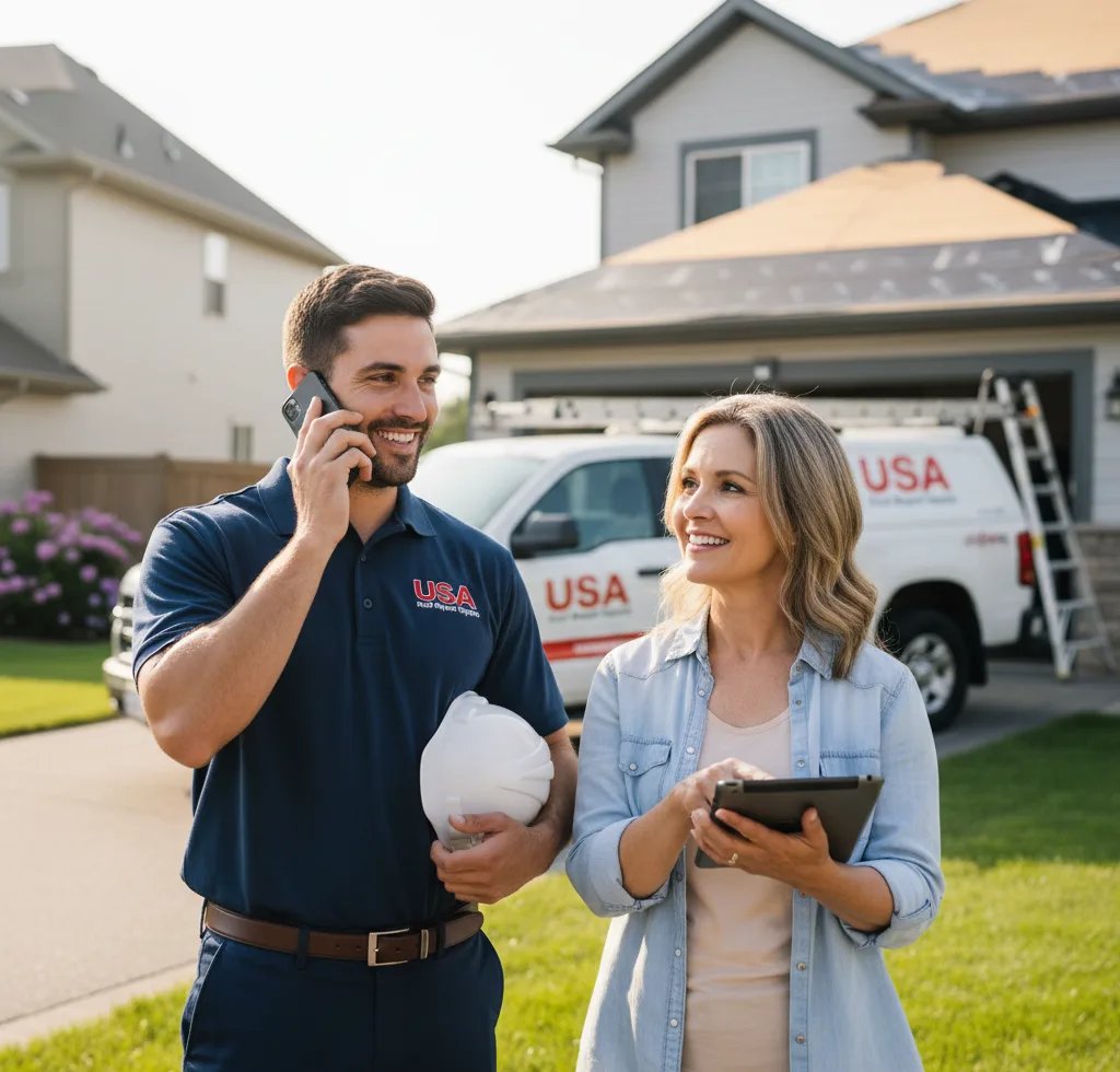 USA Roof Repair Experts customer support in Minco